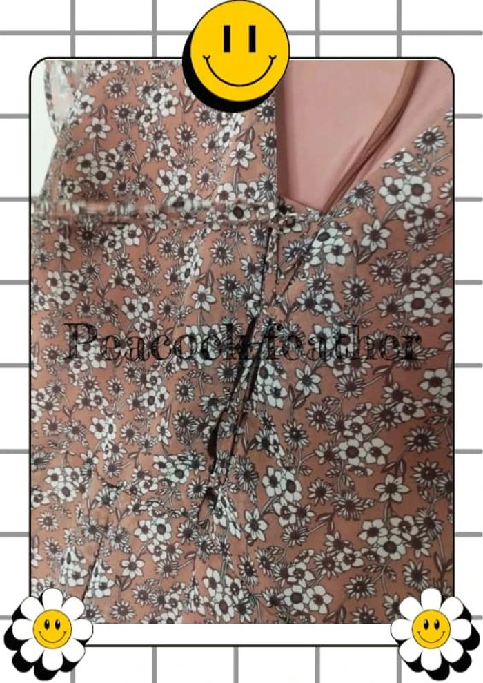 Robe rose camaïeu fleurie 42 - photo numéro 5