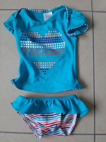 Maillot de bain 2 pièces fille 12 mois