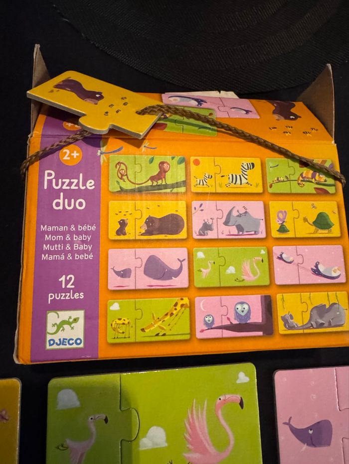 Puzzle Djeco Duo Maman & bébé 12 puzzles