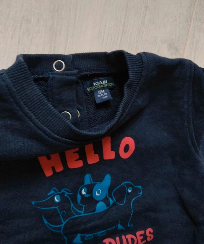 Lot de 3 sweats Kiabi 12 mois - photo numéro 6