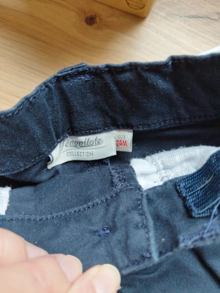 Ensemble henopilote bébé 24 mois bretelles chemise pantalon très bon état - photo numéro 4