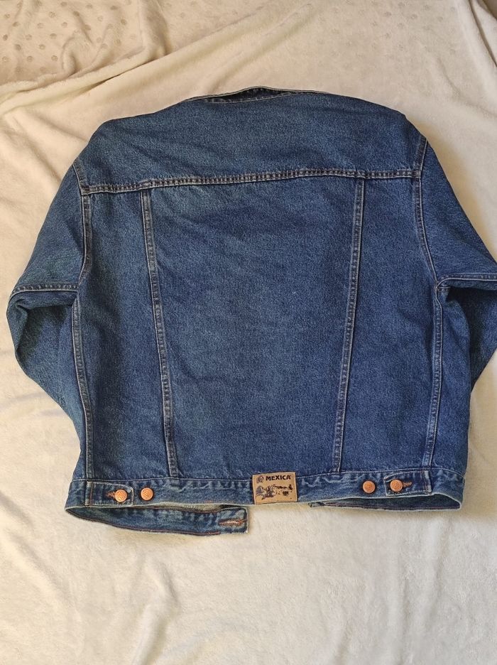 Veste vintage jean grande taille T4 - photo numéro 3