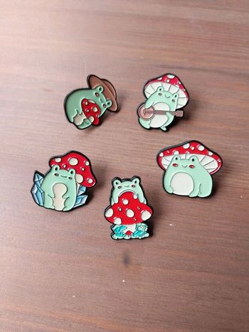 Pins champignon grenouille a l unité