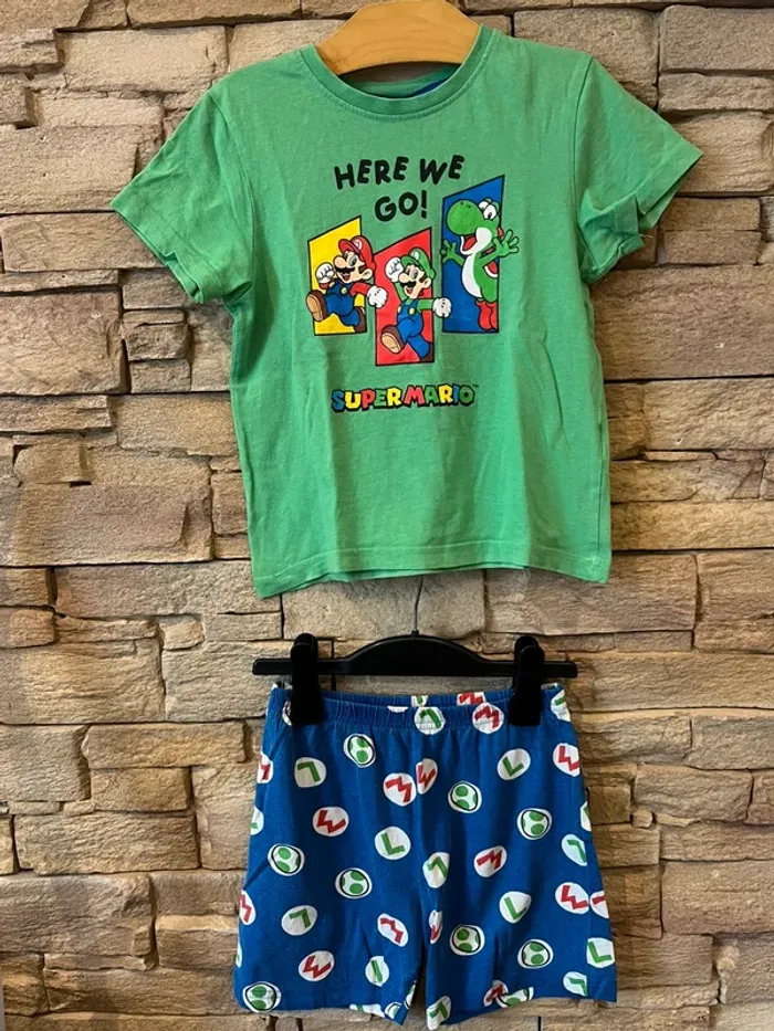 Pyjashort Super Mario taille 5-6 ans