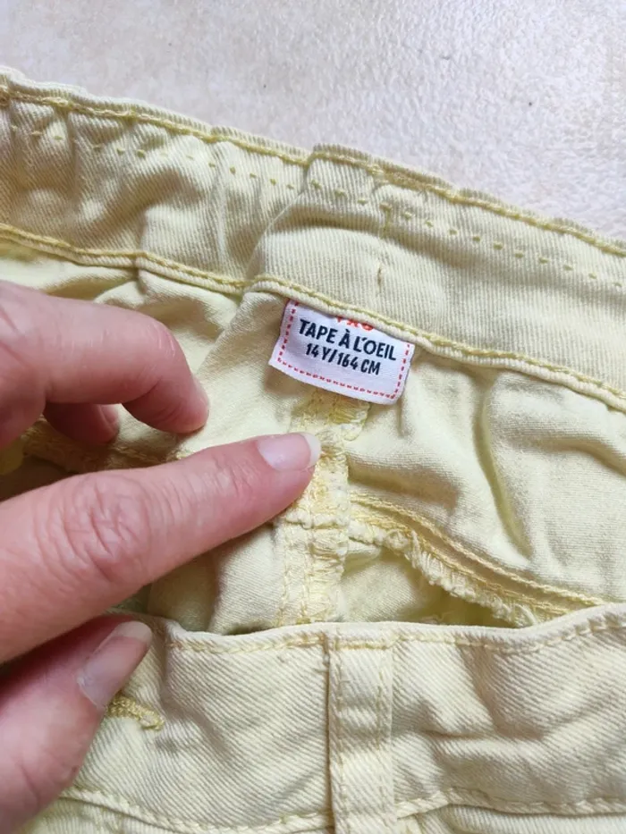Short jaune 14 ans Tape à l'oeil - photo numéro 3