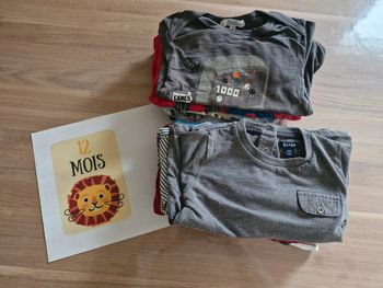 Lot de 16 t-shirts manches longues 1 an