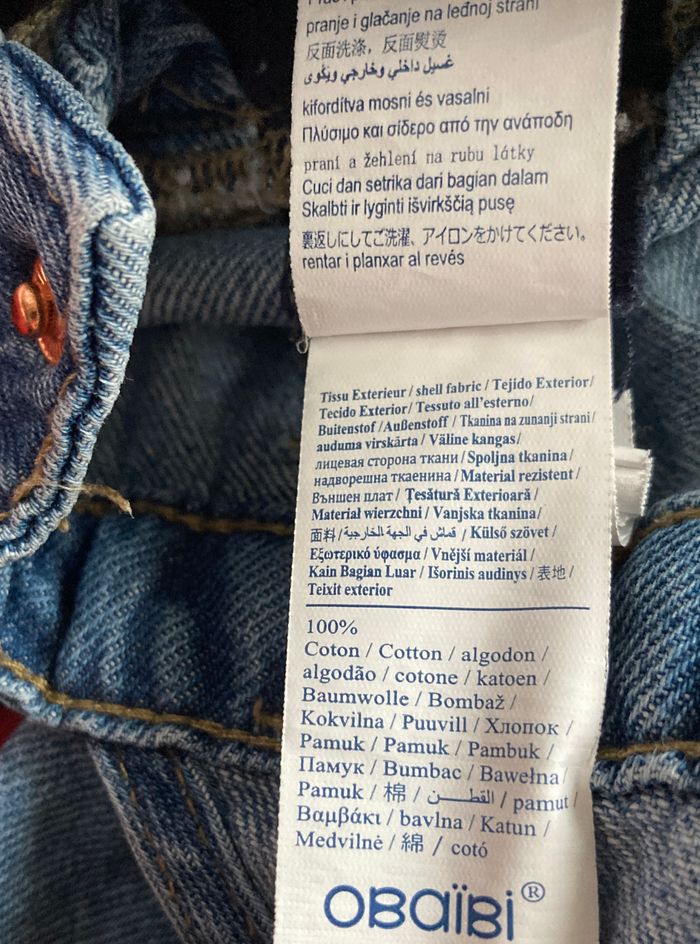 salopette en jean bleu bébé fille 2 ans - photo numéro 8