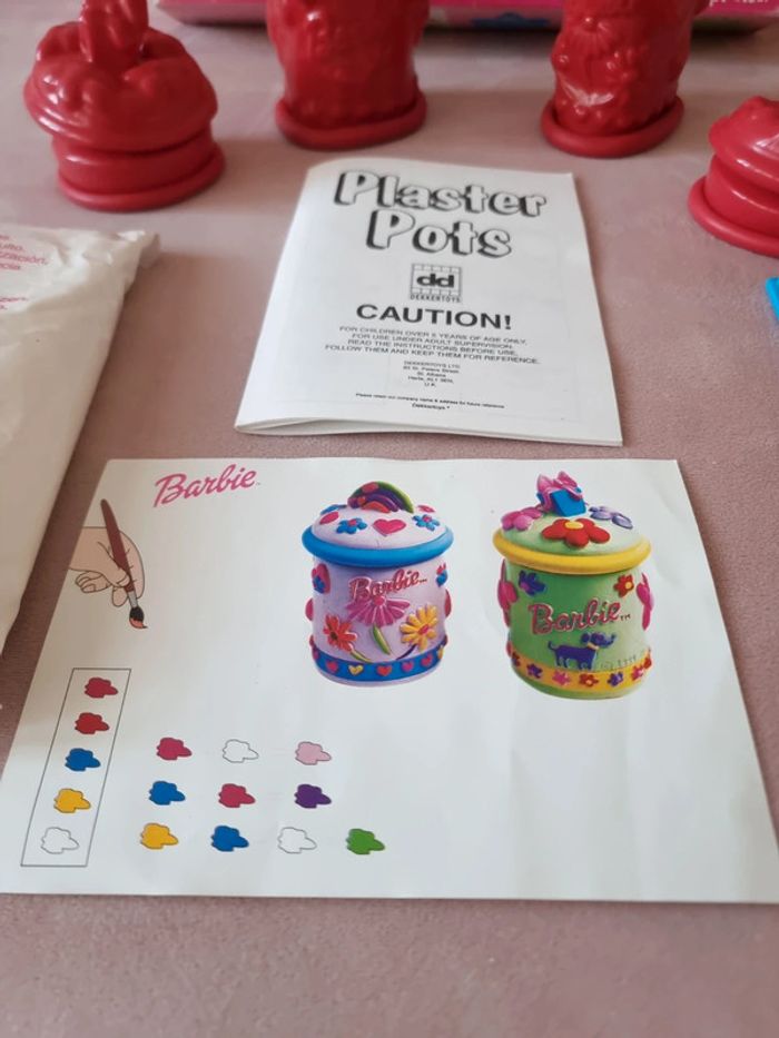 Barbie pots en plâtre - photo numéro 6