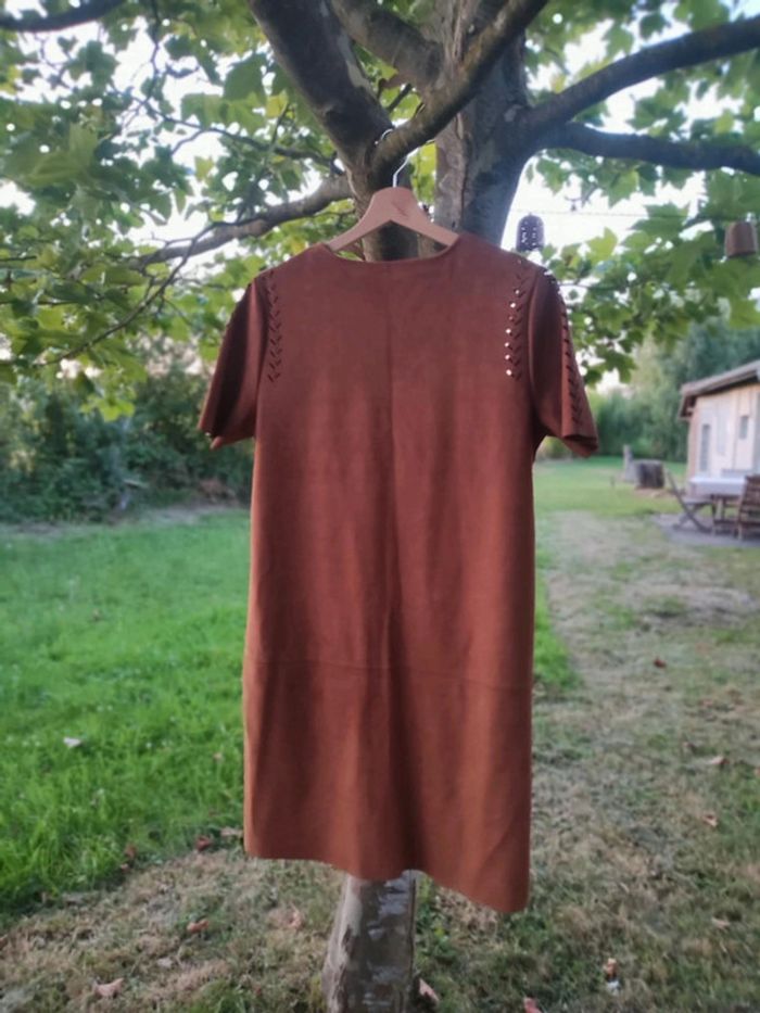 Robe en daim marron Promod taille 42 - photo numéro 6