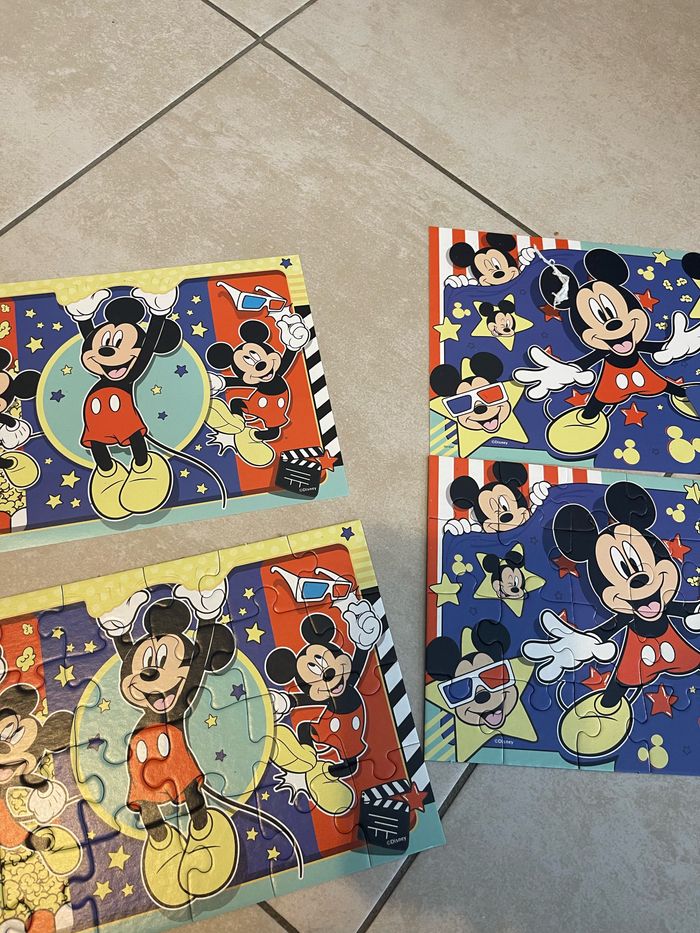 2 puzzles 24 pièces Mickey de ravensburger - photo numéro 2