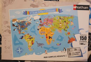 Puzzle carte du monde 150 pièces