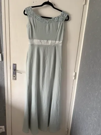 Robe sirène bleu ciel