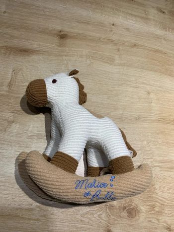 Doudou cheval à bascule Malice et bulle