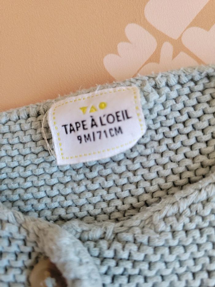Gilet en maille mixte 9 mois - photo numéro 2