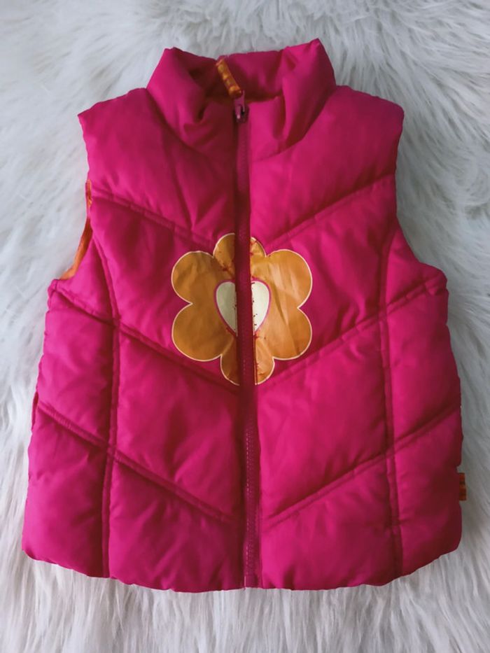Doudoune sans manches rose 3 ans- 94cm N*0550