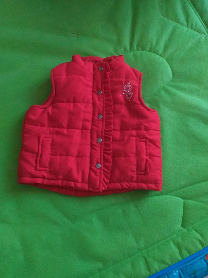 Doudoune sans manches fille 6 mois