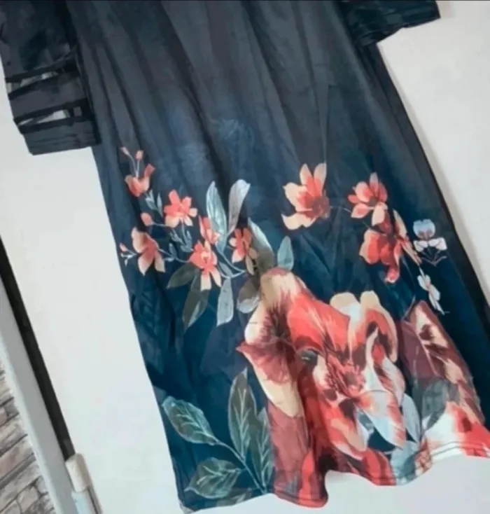 Robe motifs fleuris en xl - photo numéro 4