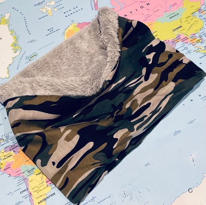 snood cache cou bébé taille 12/18 mois