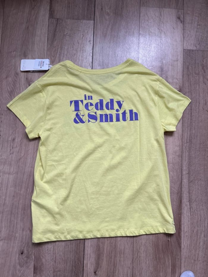 T-shirt jaune Teddy Smith édition limitée S - photo numéro 3