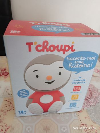 Veilleuse T'choupi raconte-moi une histoire 