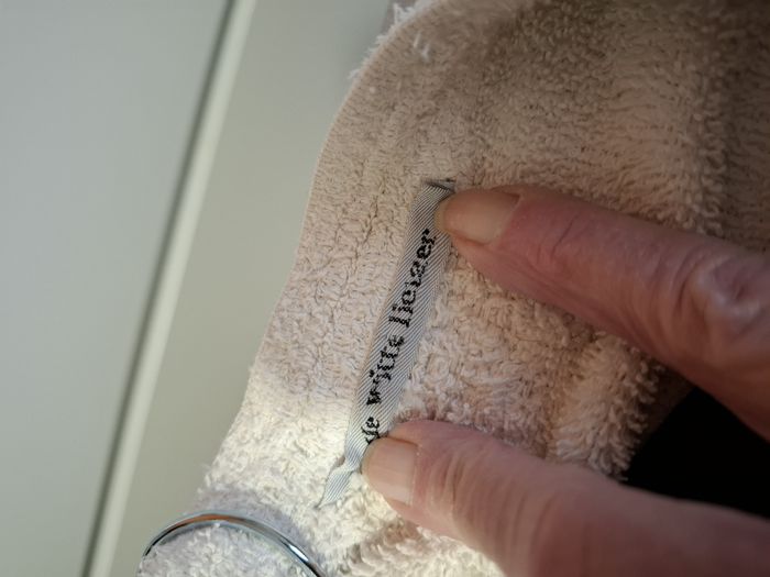 Joli peignoir de bain mixte blanc De Witte Lietaer M bon état - photo numéro 4