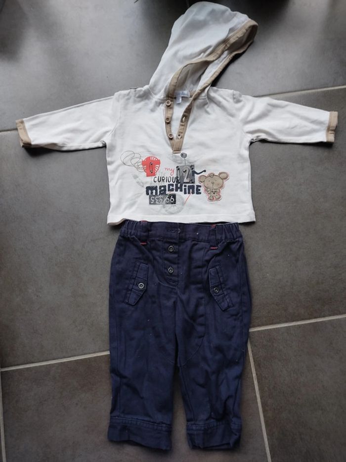 sweat à capuche et pantalon Kitchoun 6 mois