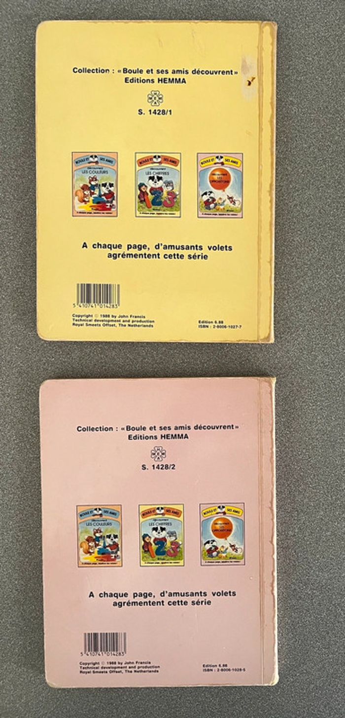Lot de 2 livres collection Boule et ses amis découvrent éditions Hemma - photo numéro 7