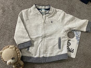 Veste zip gris