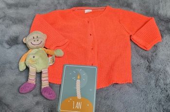 Gilet orange 12 mois