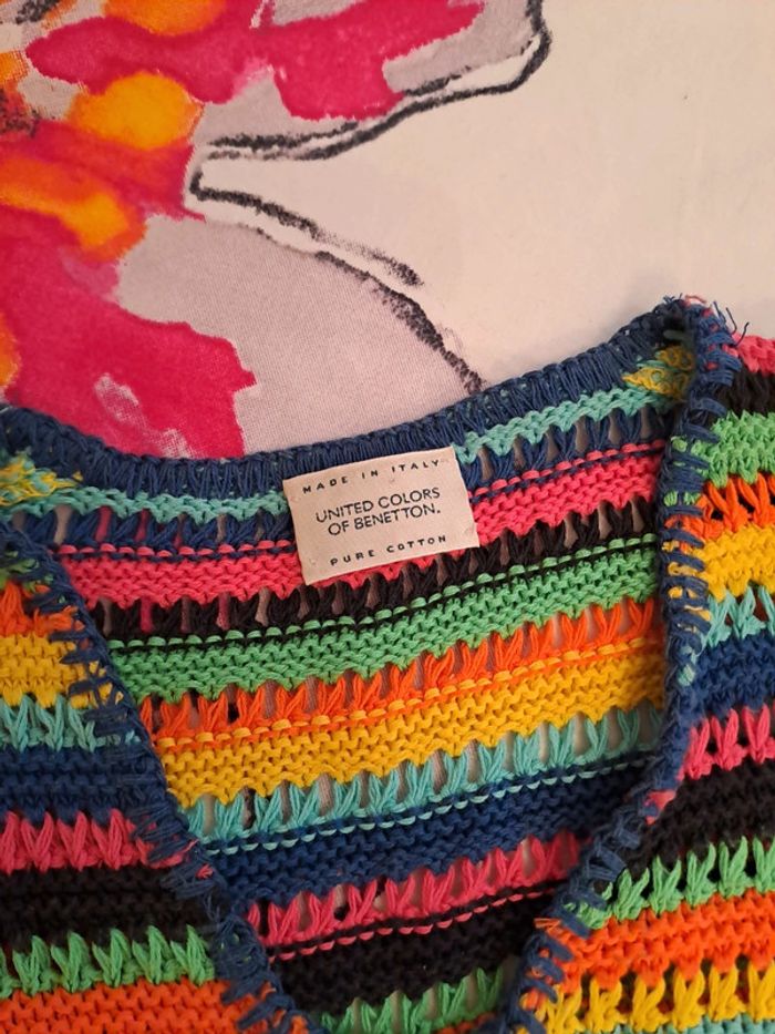Joli pull long ajouré oversize. Taille 38 - photo numéro 2