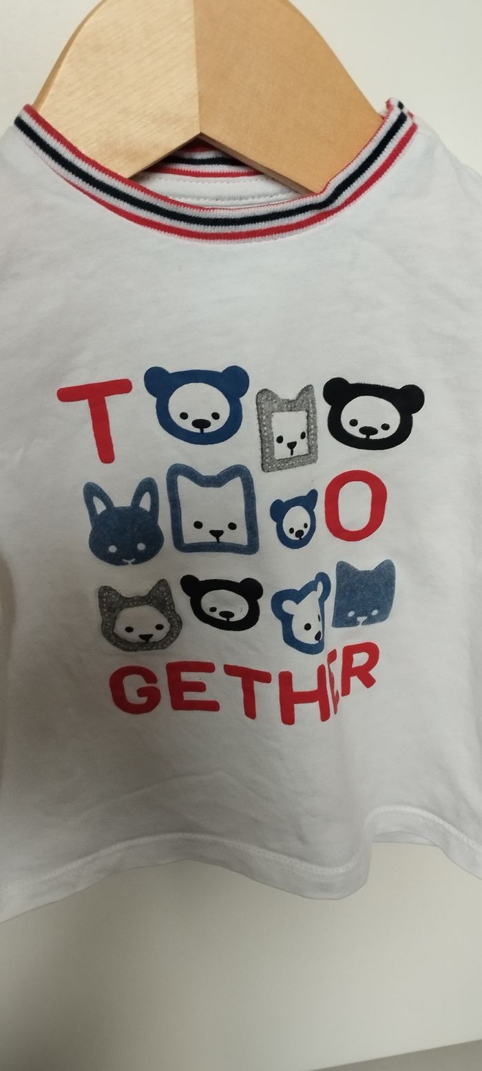 T-shirt ML garçon 6 mois obaibi - photo numéro 4