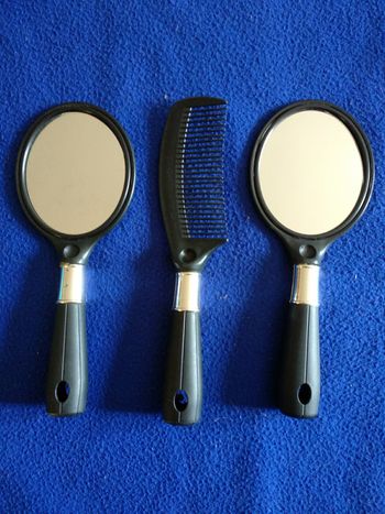 Ensemble peigne + 2 miroirs