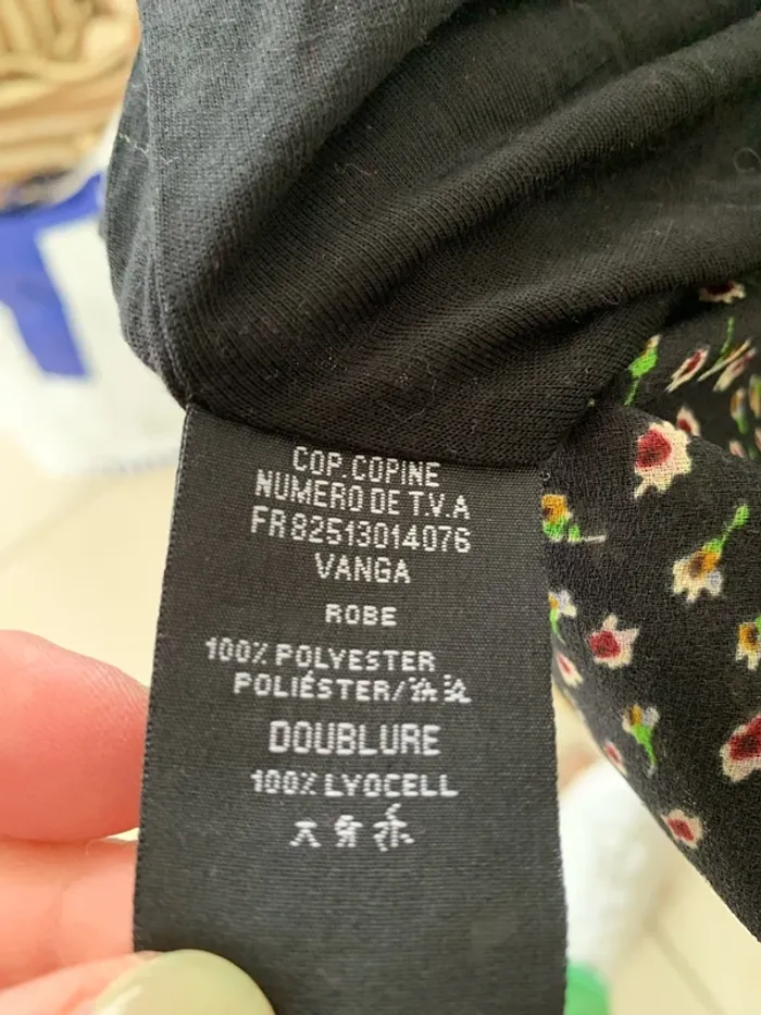 Robe fleurie doublée sans manches femme - photo numéro 7