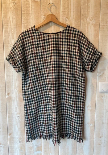 Robe courte Zara pied-de-poule - taille M
