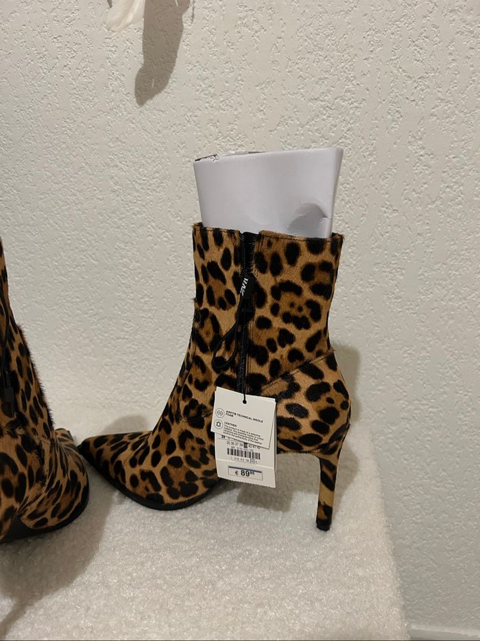 Heel boots Zara léopard sold out - photo numéro 5
