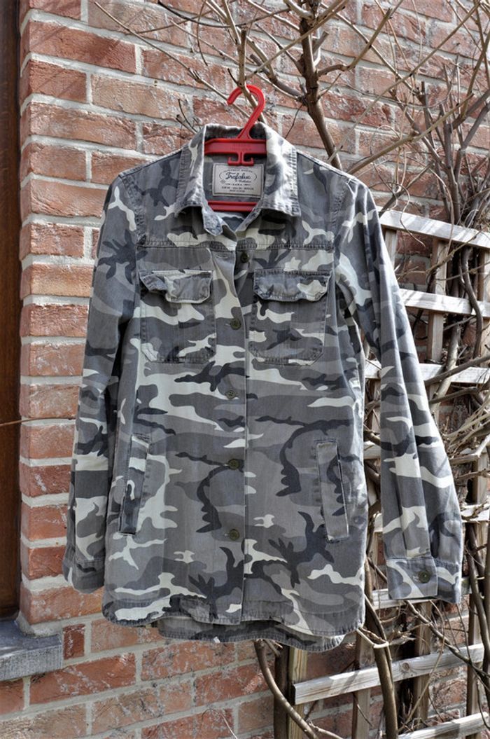 ZARA chemise camouflage t.XS tb état - photo numéro 8