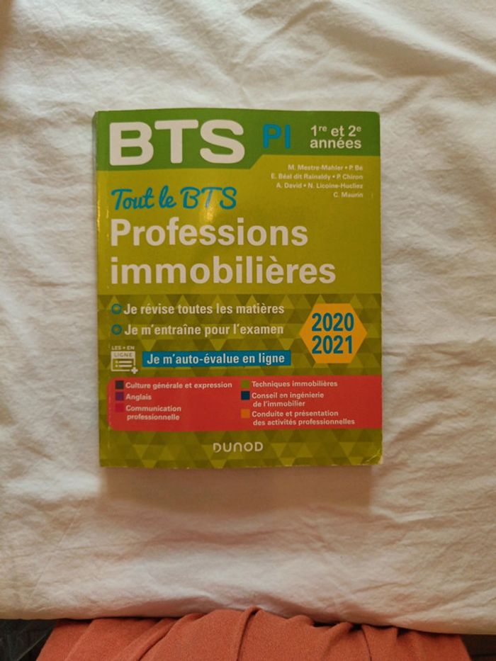 Livre tour le BTS professions immobilières