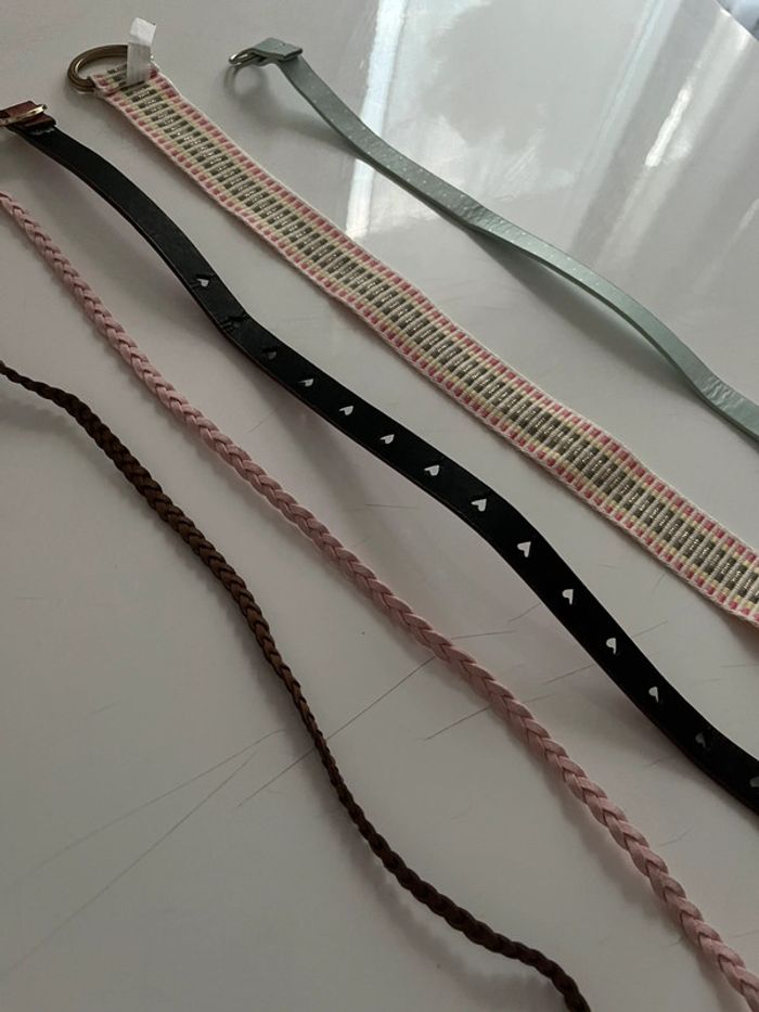 Lot 5 ceintures fille - photo numéro 2