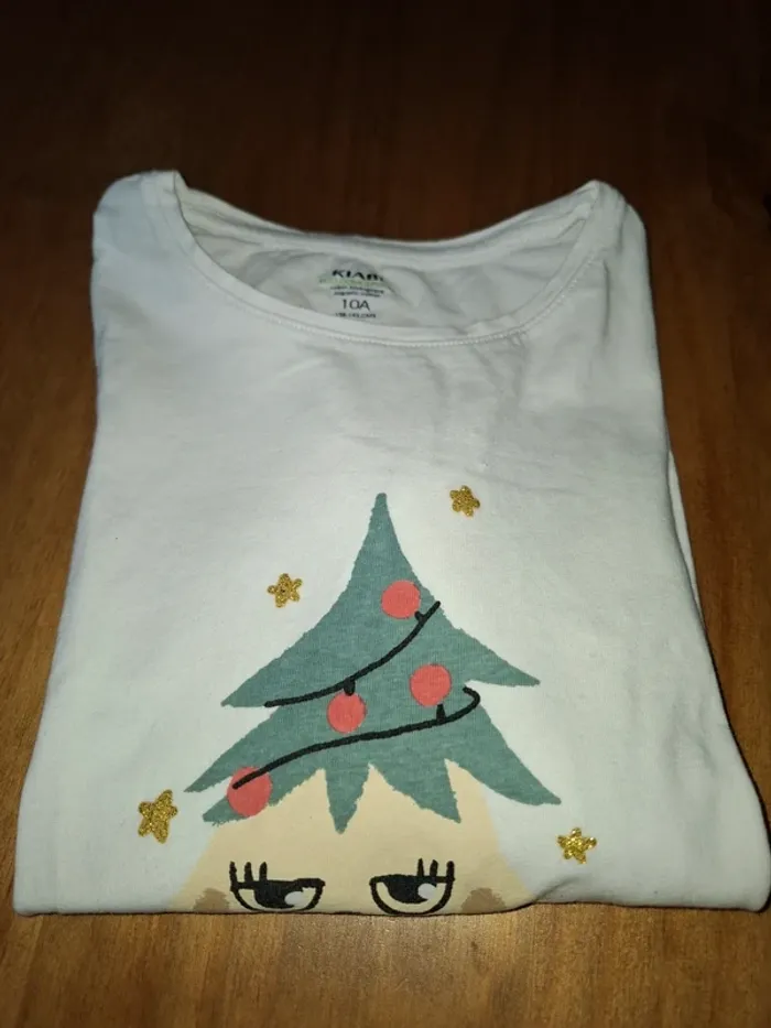 T-shirt sapin Noël 10 ans - photo numéro 3