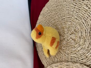 Doudou oiseau jaune orange BIRDIES GIPSY