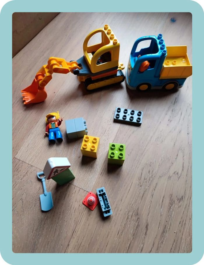 Lego Duplo city 10812 le camion et la pelleteuse - photo numéro 4