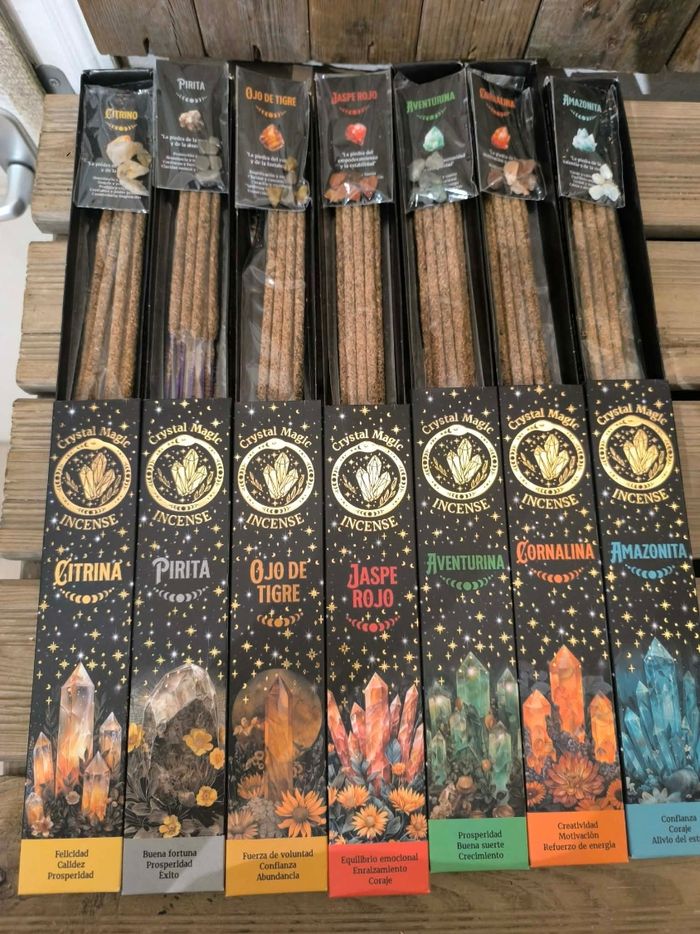 Lot de 7 paquets encens naturels crystal magic - photo numéro 2
