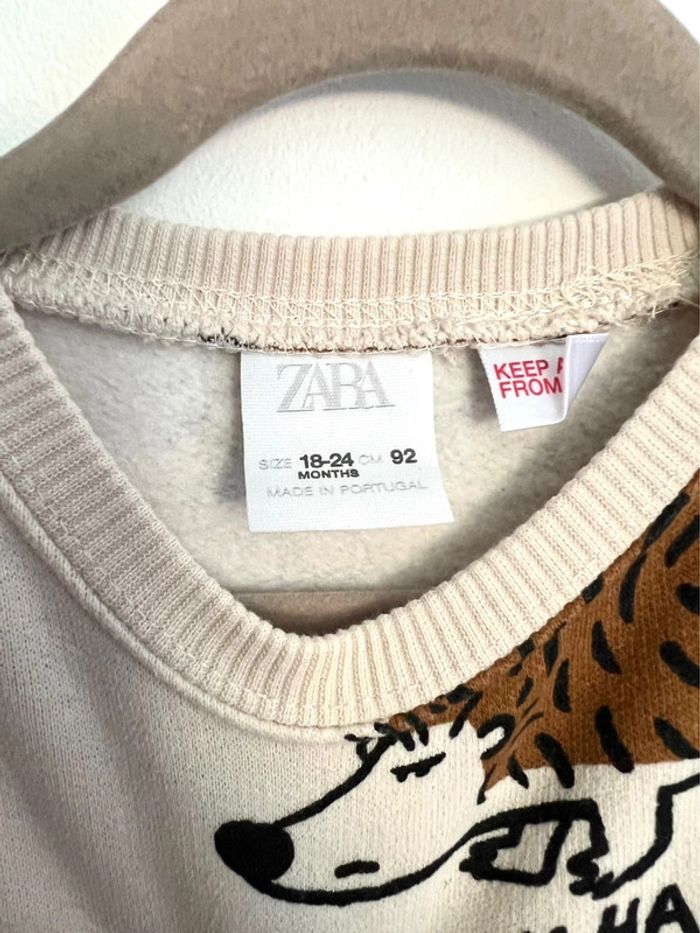 Sweat imprimé hérisson Zara 92cm - photo numéro 3