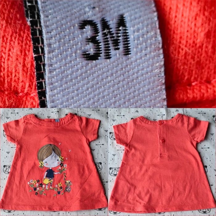 Tee-shirt neuf fille taille 3 mois