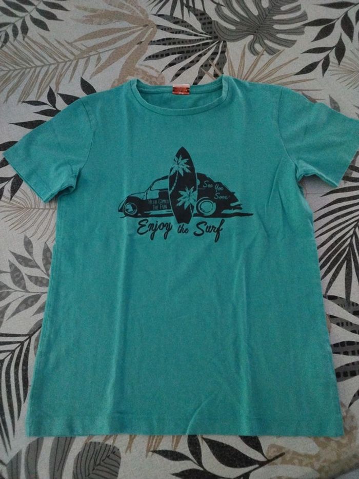 Tee shirt Bleu Surf Tape à l'œil 12 ans