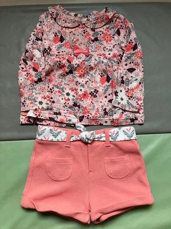 Ensemble blouse et short 18mois Sergent Major
