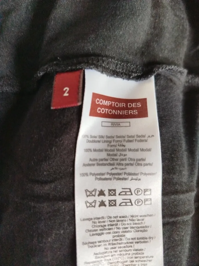Robe légère modèle Rivia en soie Comptoir Des Cotonniers taille 2 - photo numéro 7