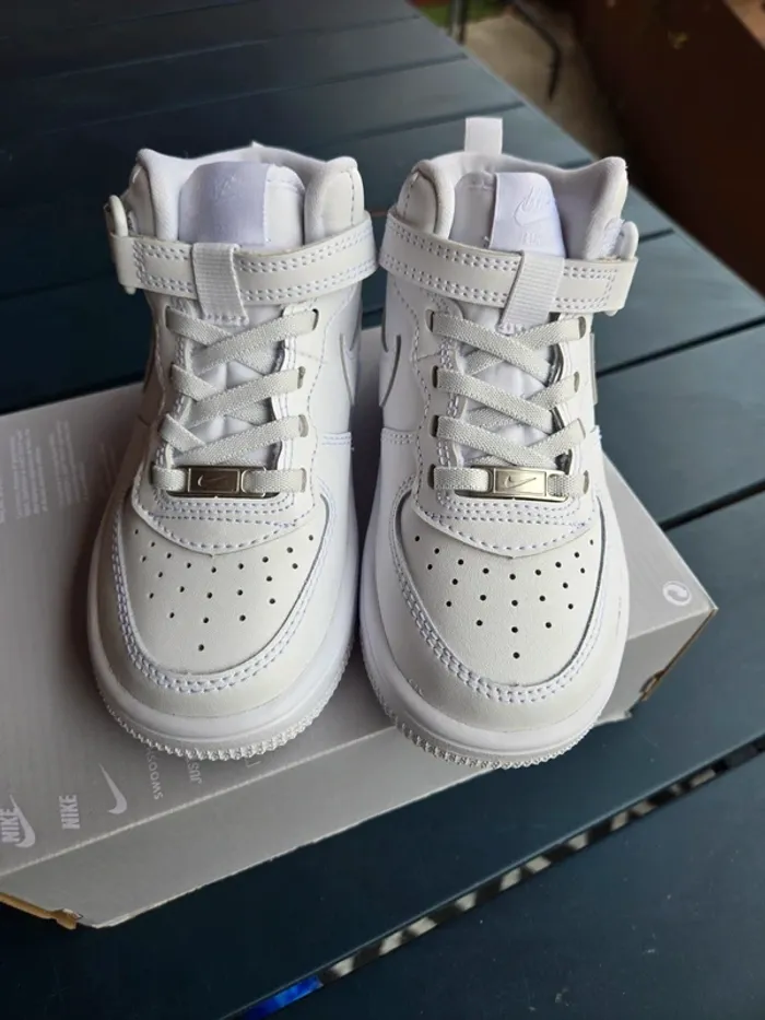 Nike force 1 mid easyon blanche taille 26 neuves - photo numéro 3