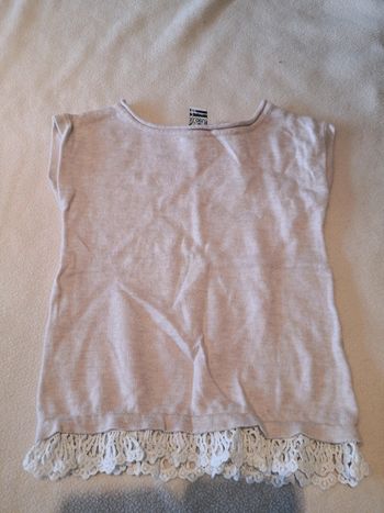 Pull beige sans manches