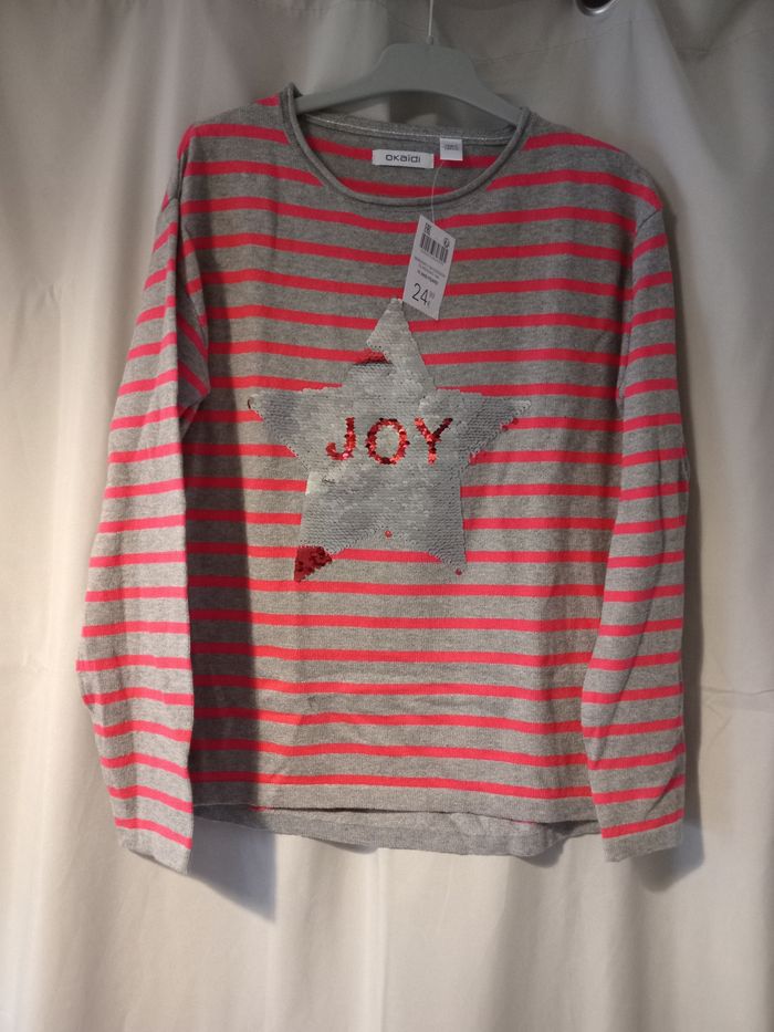 Pull à sequins réversibles 10ans okaidi